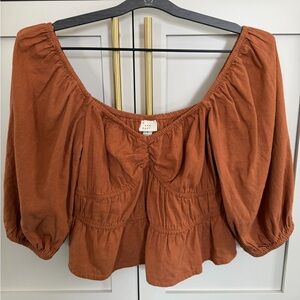 a new day Terracotta Blouse